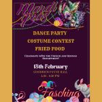 poster advertising the mardi gras fasching event