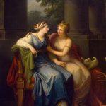 detail from Angelica Kauffman, “Venus Induces Helen to Fall in Love with Paris,” 1790. State Hermitage Museum, St. Petersburg.
