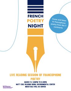Francophone Poetry Night
